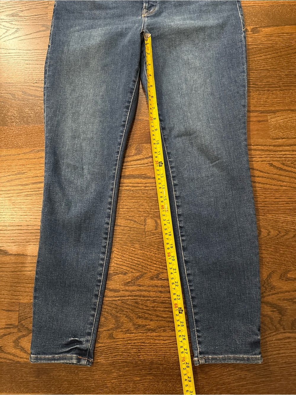 Good American Skinny Jeans Women’s Size 12 Indigo Blue Stretch Denim - Picture 3 of 6